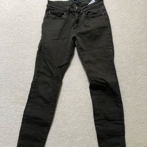 Olive green jeans